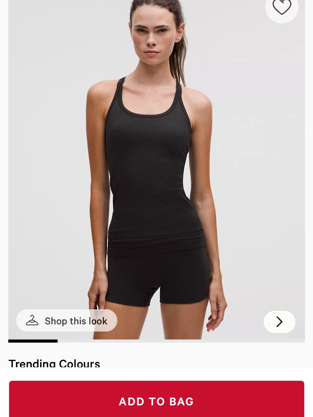 Lululemon Ebb to street tank top